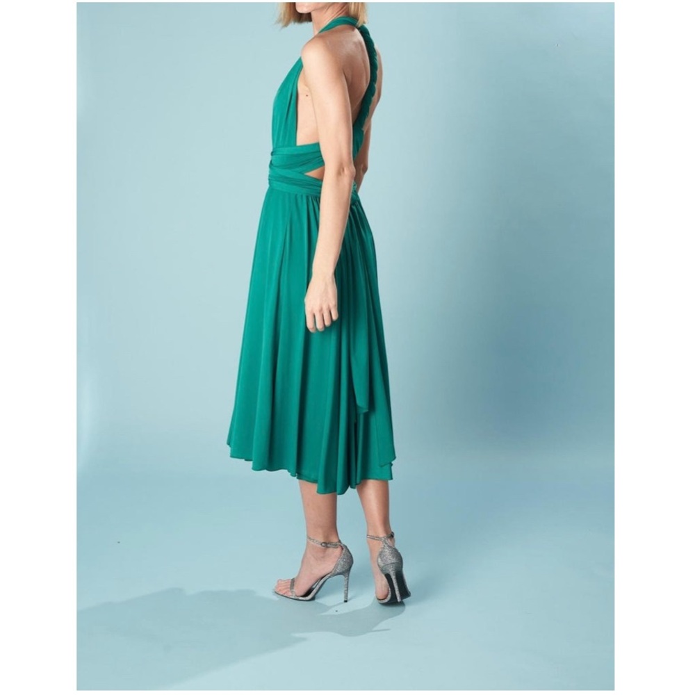 Butter by Nadia Infinity Multiway Convertible Any Occasion Midi Dress One Size